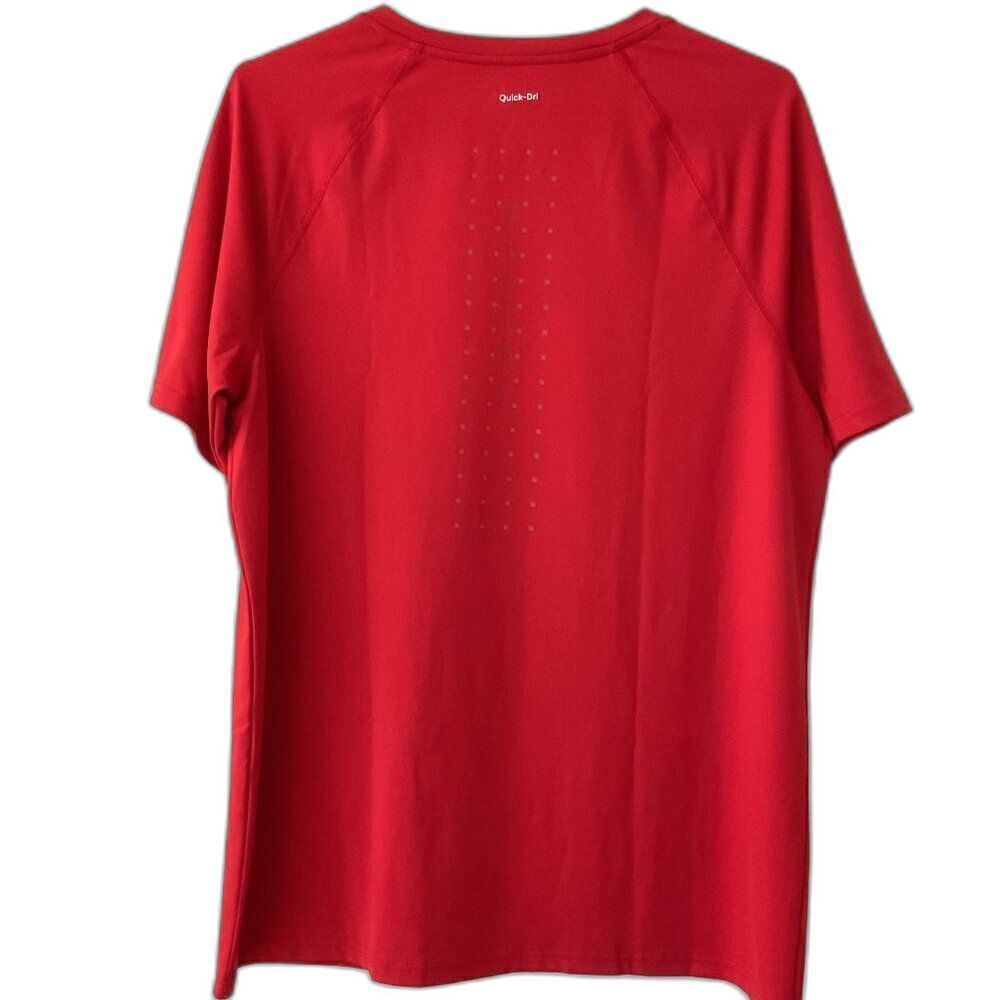 Quick-Dri Boys Husky Activewear T-Shirt Red 22 XXL